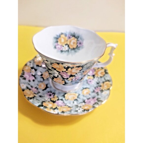 Royal Albert Tea Cup & Saucer set Garden Party Series Summer Skies - Picture 2 of 12